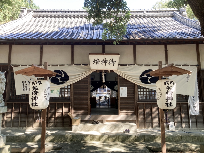 矢椅神社（矢橋町）の外観風景